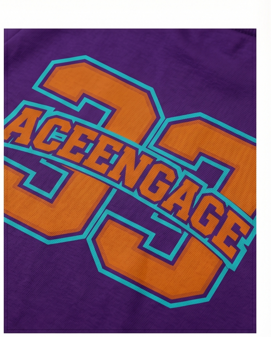 Kids AceEngage #33 Varsity Skate Tee