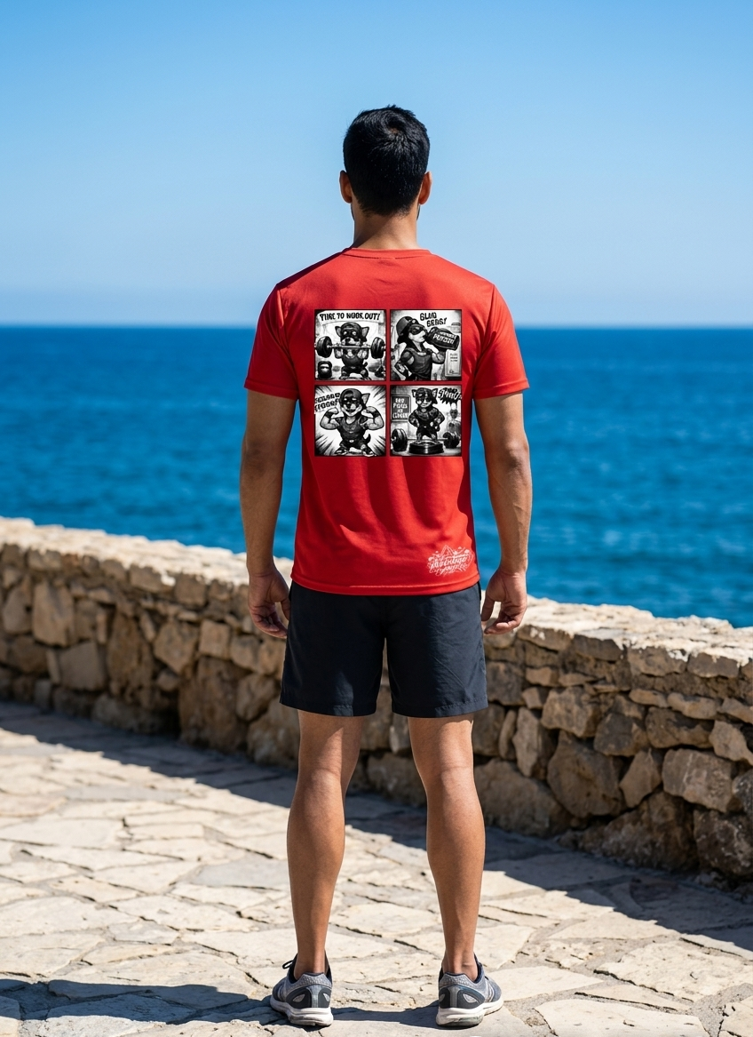 AceEngage - Gym Dog Comic Tee