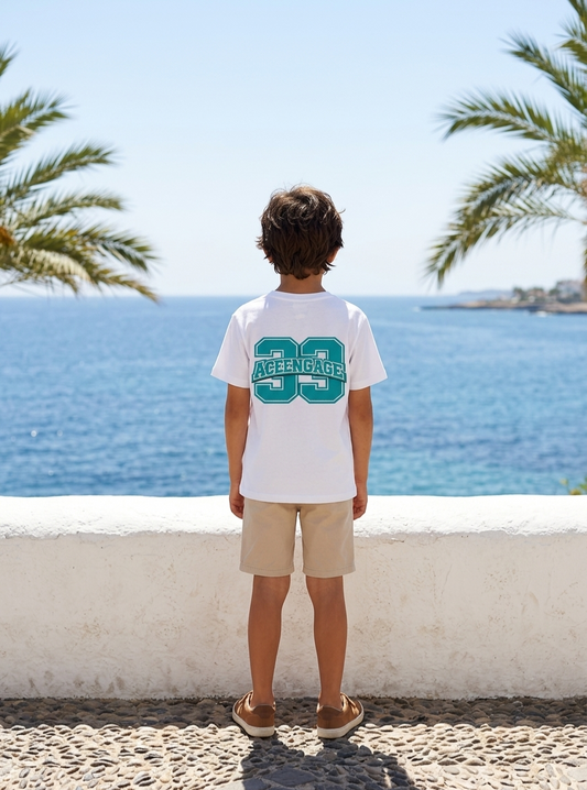 AceEngage Kids The 33 Collection Graphic Tee – White