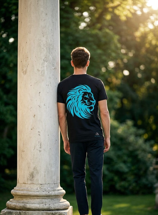 AceEngage Lion Graphic Tshirt- Bold Unisex Streetwear Tee