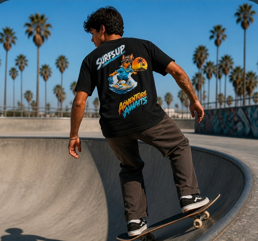 Surf's Up – Adventure Awaits Graphic Tee